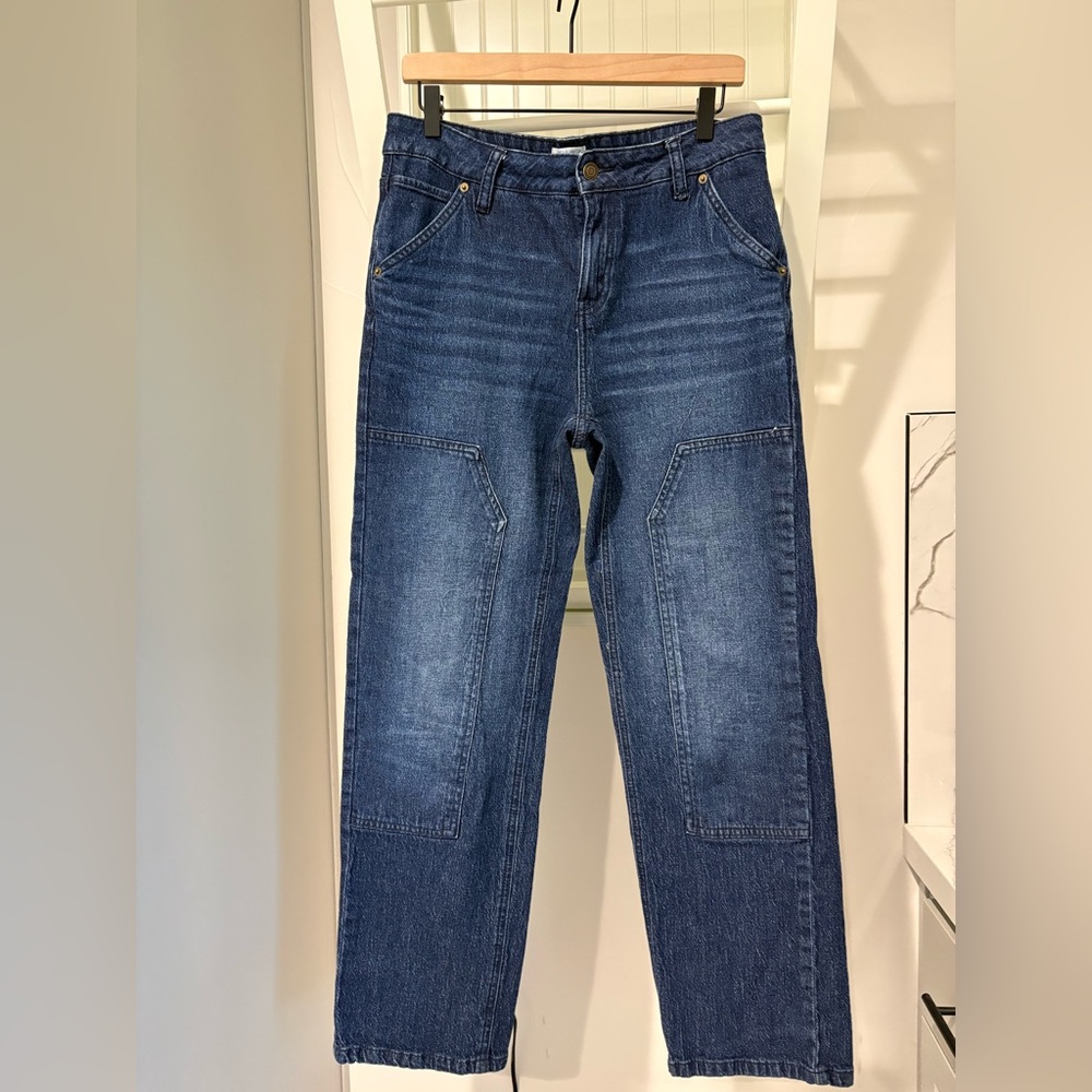 Time and Tru Womens Relaxed Dark Blue Jeans